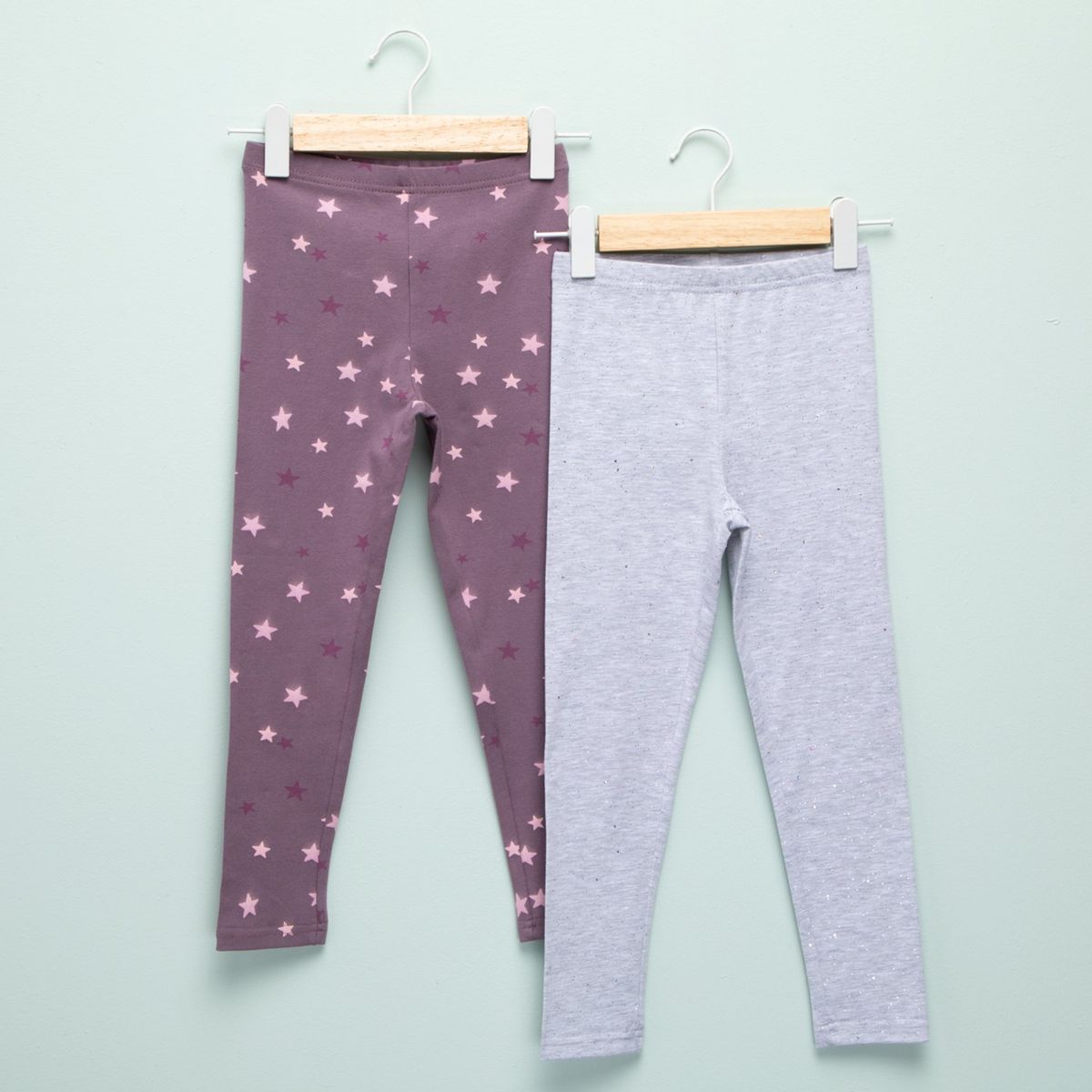 YAMP - Leggings Niña Pack de 2 unidades con Cintura elásticada  Algodón Yamp