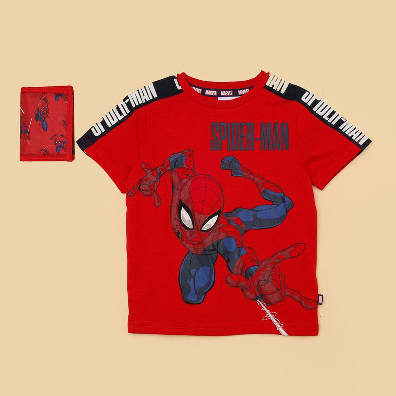 DISNEY - Camiseta Niño con Estampado  Spiderman Manga corta Algodón Spider-man