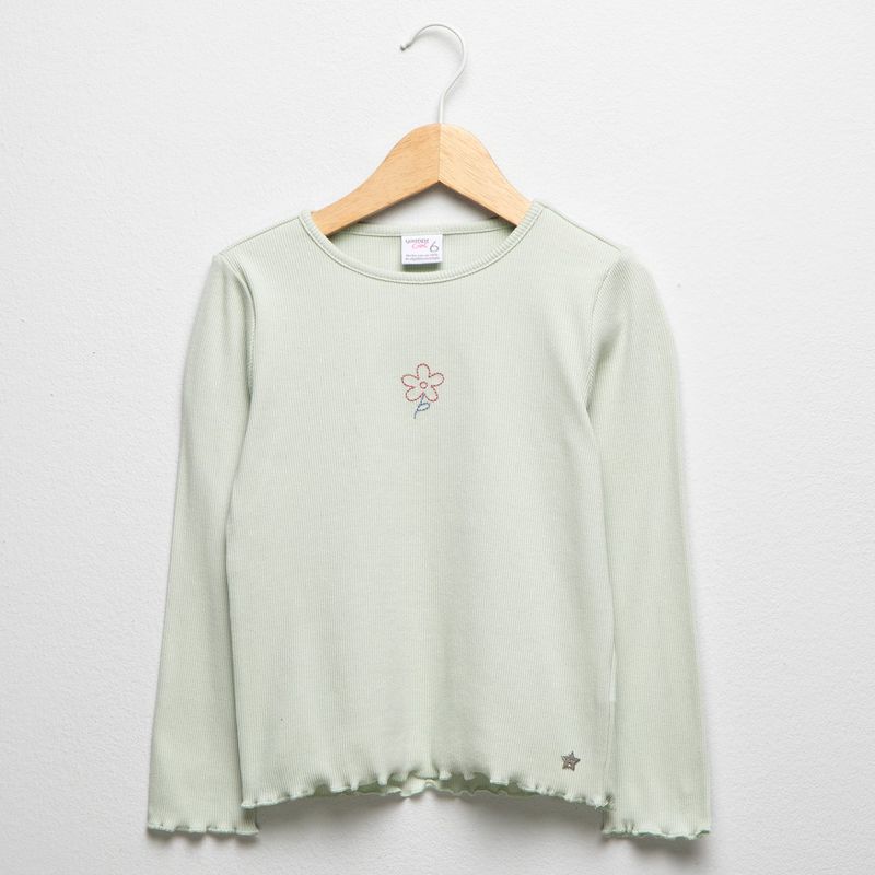 YAMP - Camisetas Niña  Manga larga Algodón Yamp