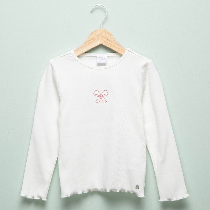 YAMP - Camisetas Niña  Manga larga Algodón Yamp