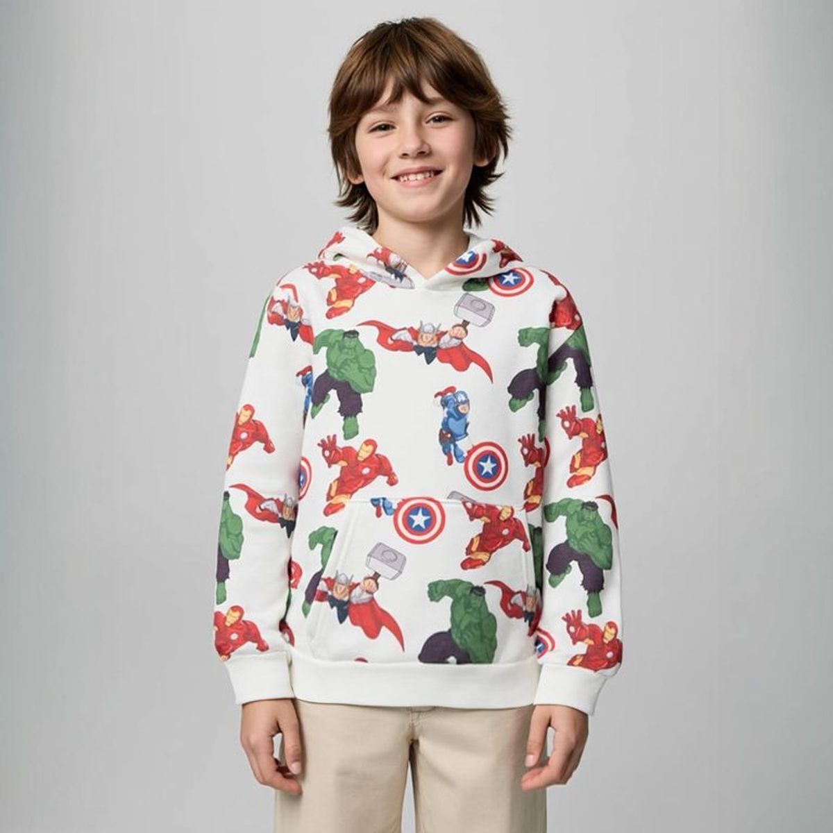 DISNEY - Saco Niño  con Estampado Con capucha Avengers Algodón Avengers