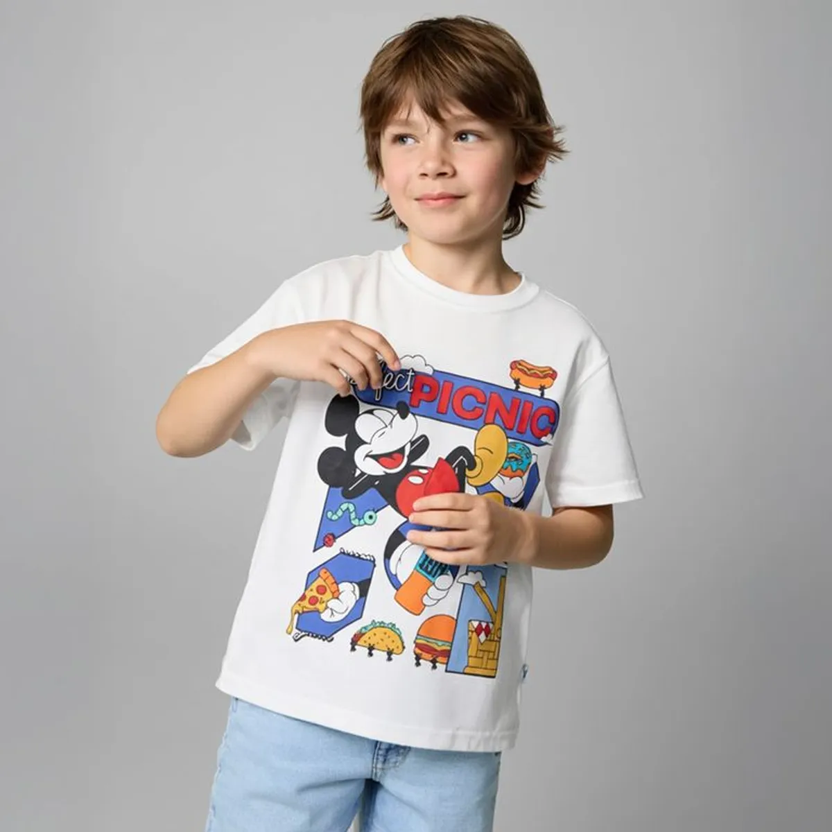 STD CHARACTERS - Camiseta Niño con Estampado Manga corta Algodón STD Characters