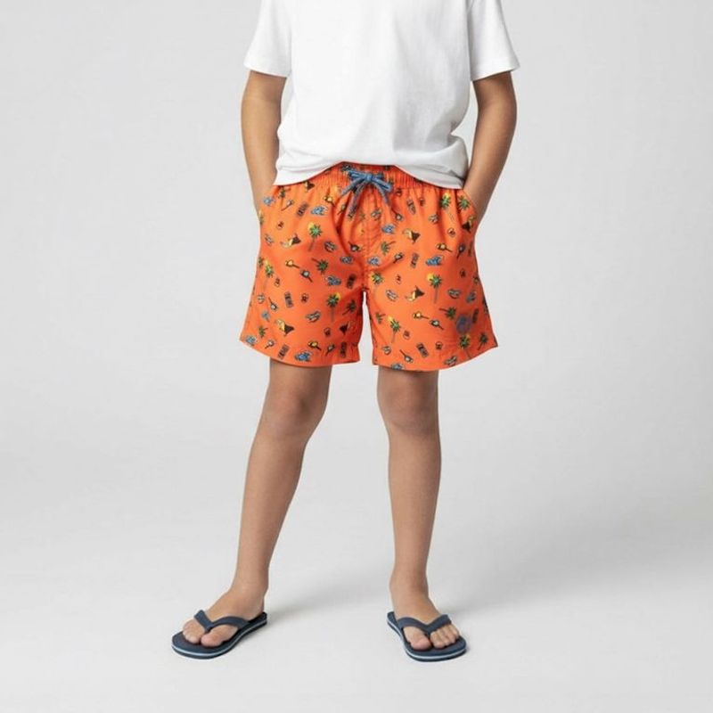 YAMP - Pantaloneta de baño Niño  con Estampado Cintura elásticada Yamp