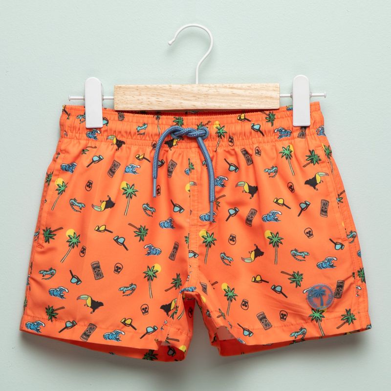 YAMP - Pantaloneta de baño Niño  con Estampado Cintura elásticada Yamp