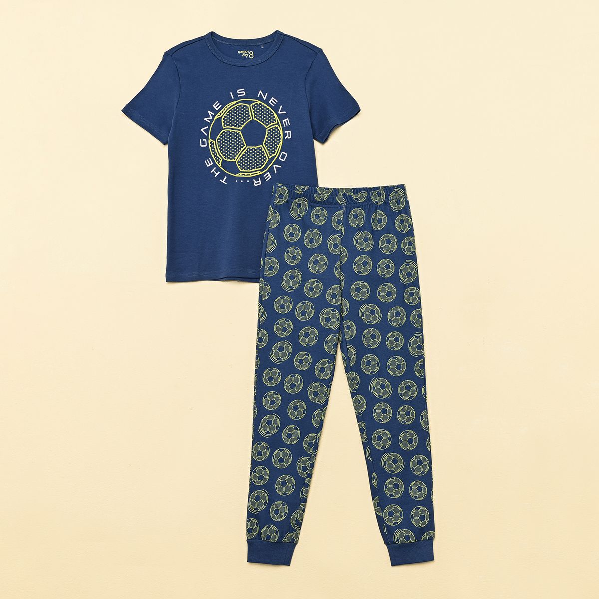 YAMP - Pijama Cintura elásticada para Niño 2 piezas de Algodón Yamp