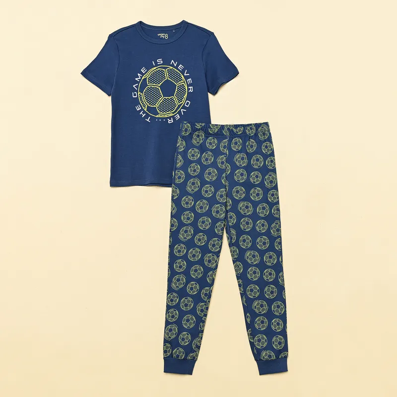 YAMP - Pijama Cintura elásticada para Niño 2 piezas de Algodón Yamp