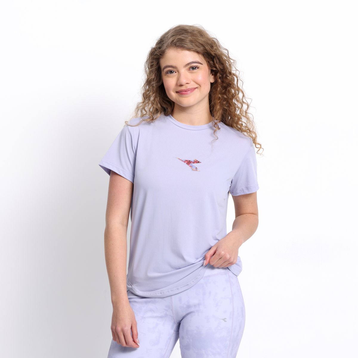 DIADORA - Camiseta Para Niña  con Logo   Manga corta Diadora