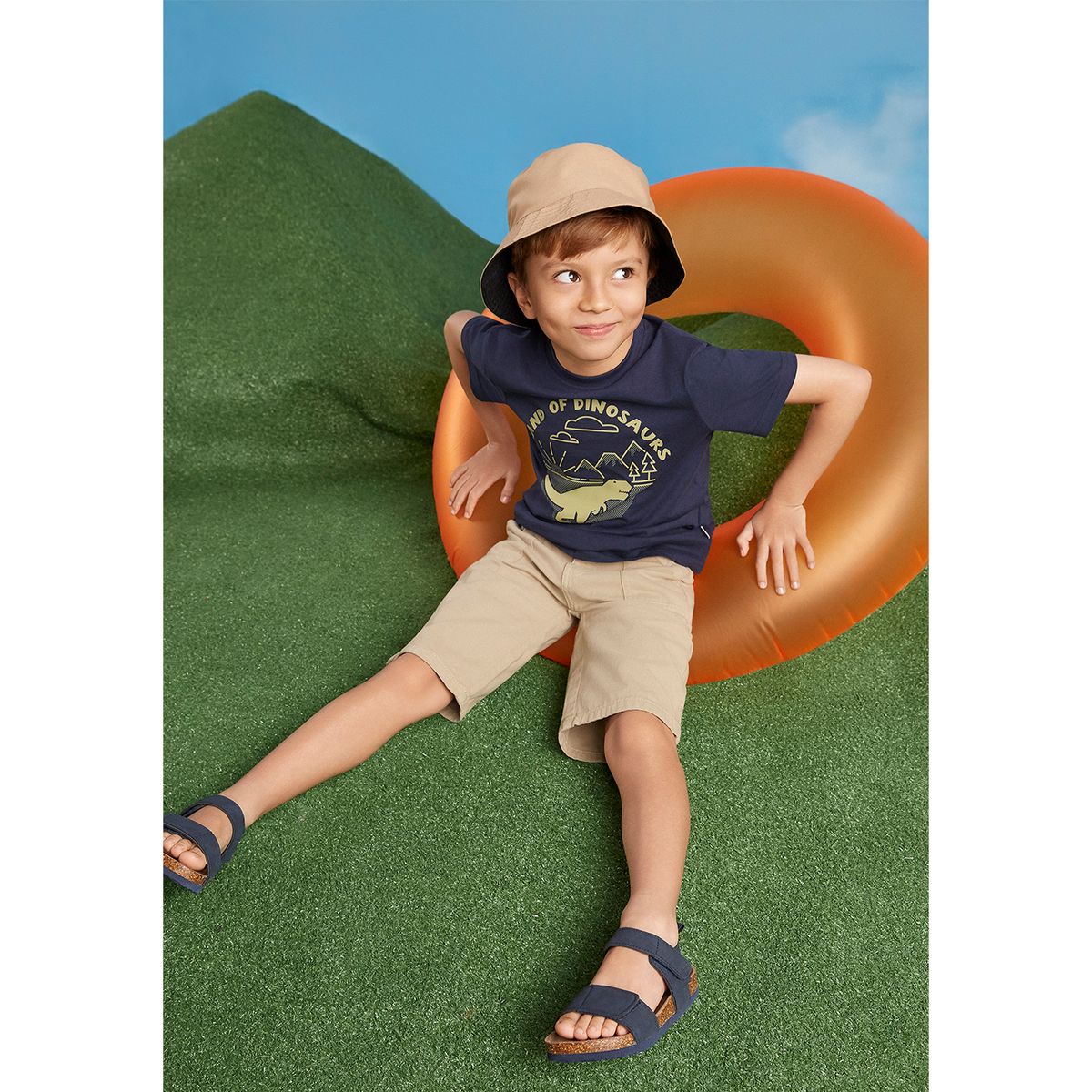 YAMP - Camiseta Para Niño con Estampado Manga corta de Algodón Yamp