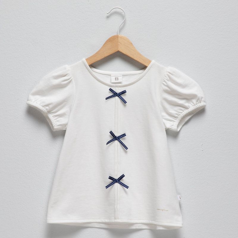 CONIGLIO - Camiseta Niña Con aplique Manga corta Algodón Coniglio