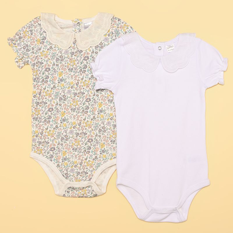 YAMP - Bodies Bebé niña Pack de 3 unidades   Algodón Yamp