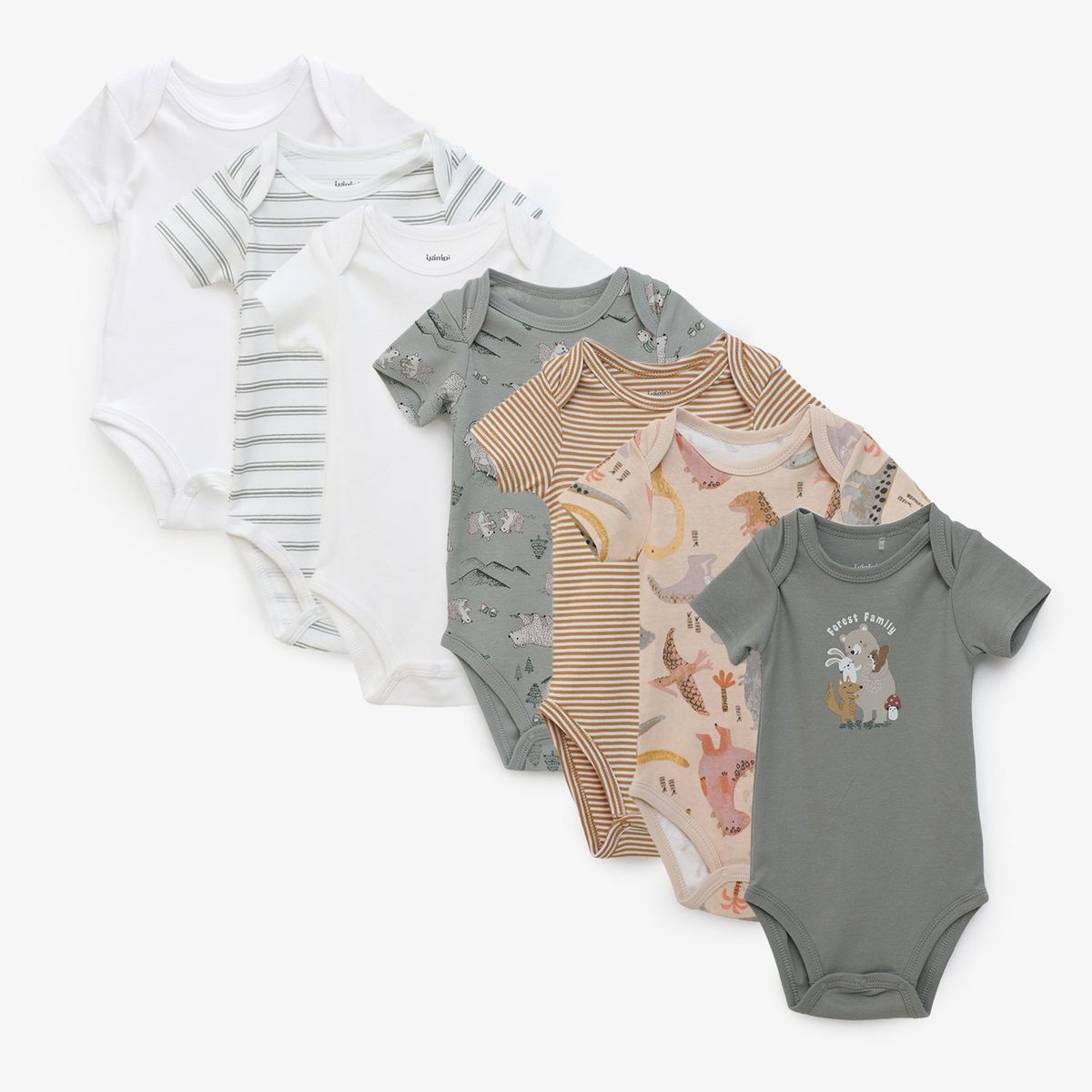 YAMP - Bodies Bebé niña Pack de 7 unidades   Algodón Yamp