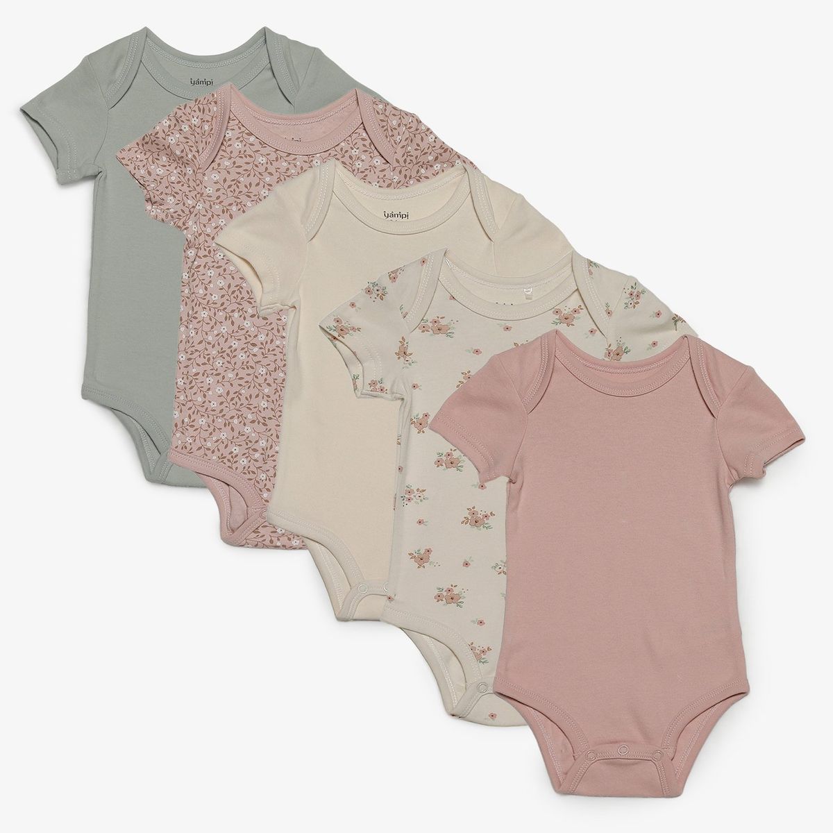 YAMP - Bodies Bebé niña Pack de 5 unidades   Algodón Yamp