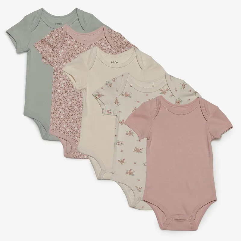 YAMP - Bodies Bebé niña Pack de 5 unidades   Algodón Yamp