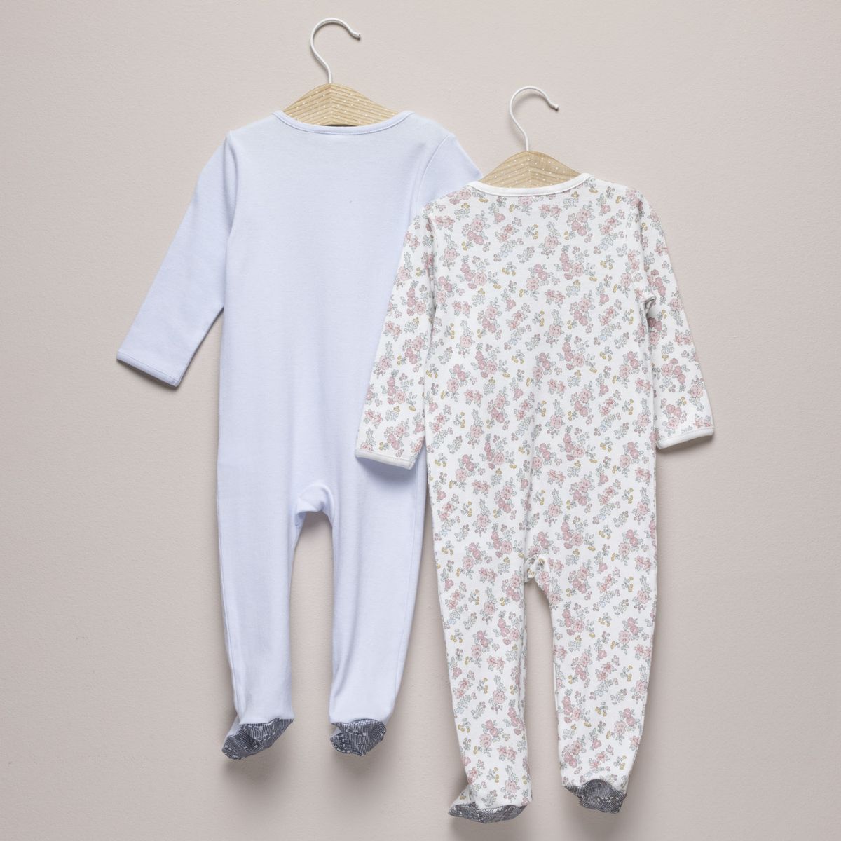 YAMP - Pijamas Bebé niña Pack de 2 unidades Liso  Manga larga Algodón Yamp