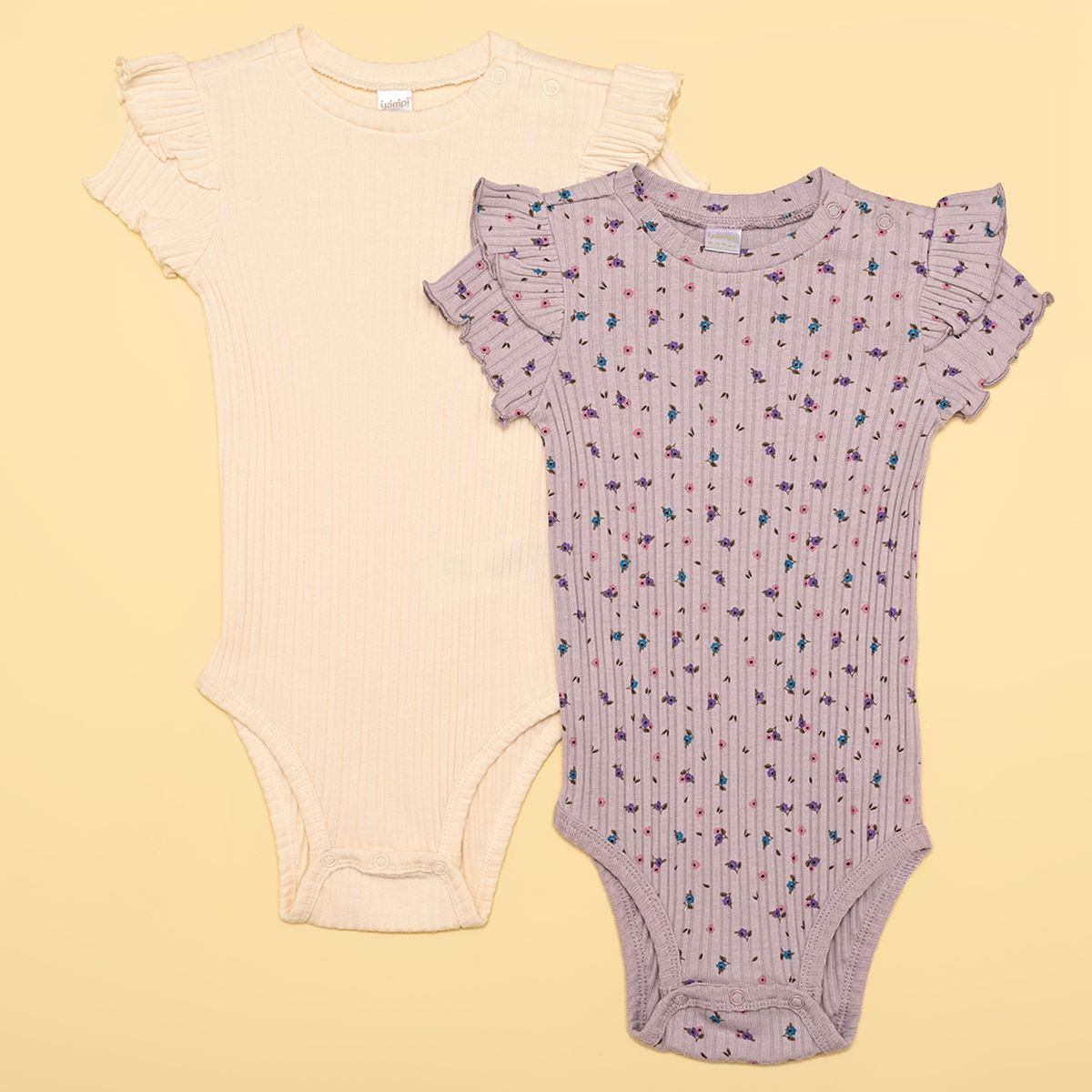 YAMP - Bodies Bebé niña Pack de 2 unidades   Algodón Yamp