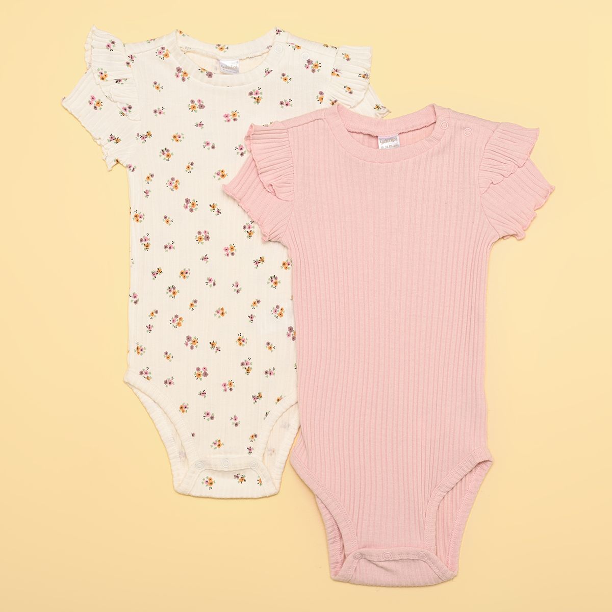YAMP - Bodies Bebé niña Pack de 2 unidades   Algodón Yamp
