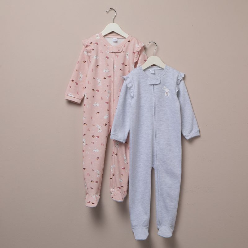 YAMP - Pijama para Bebé niña Pack de 2 unidades de Algodón Yamp