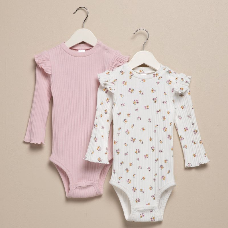 YAMP - Bodies Bebé niña Pack de 2 unidades  Algodón Yamp