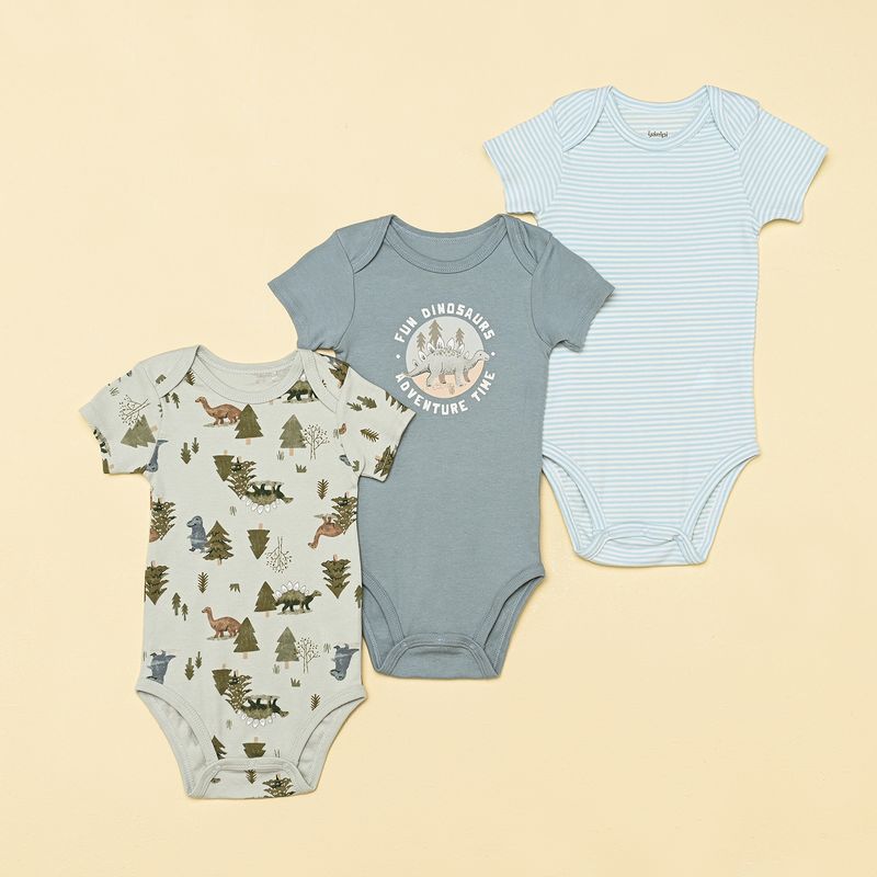 YAMP - Bodies Bebé niño Pack de 3 unidades   Algodón Yamp