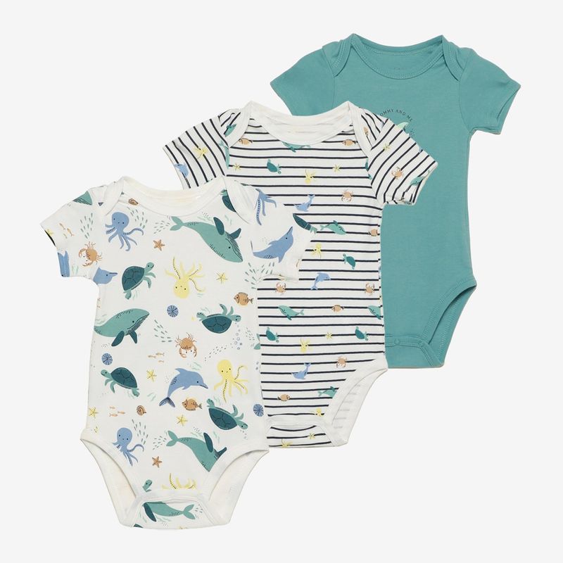 YAMP - Bodies Bebé niño Pack de 3 unidades   Algodón Yamp