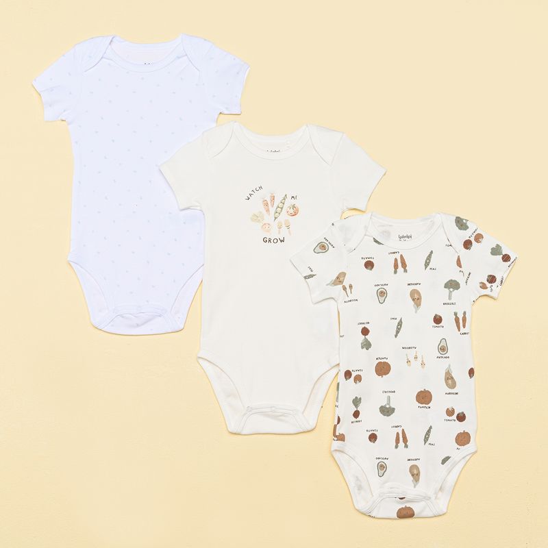YAMP - Bodies Bebé niño Pack de 3 unidades   Algodón Yamp