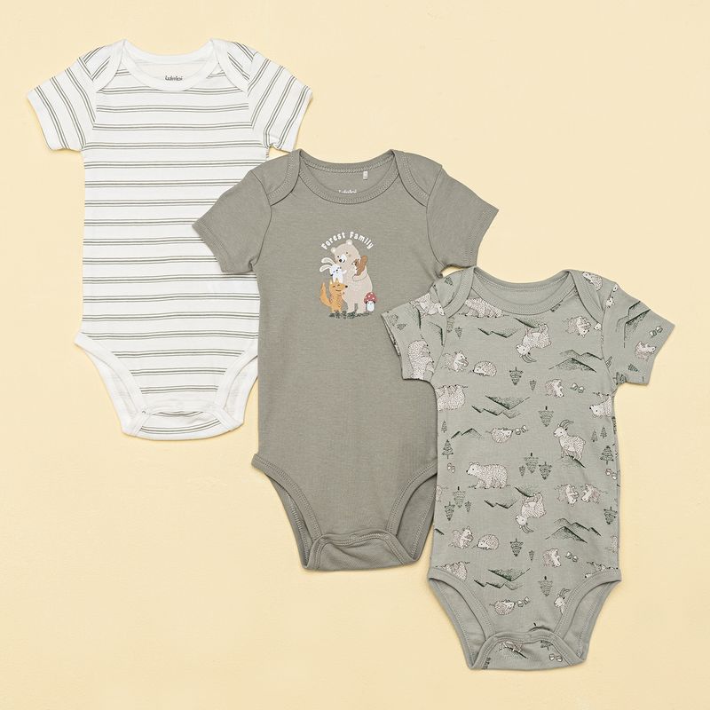 YAMP - Bodies Bebé niño Pack de 3 unidades   Algodón Yamp