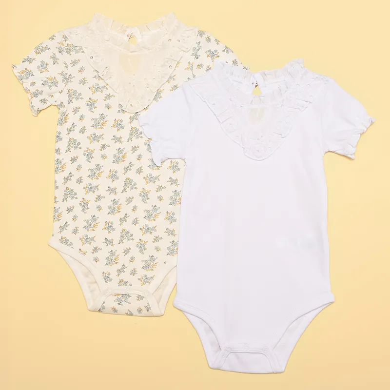 YAMP - Bodies Bebé niña Pack de 2 unidades   Algodón Yamp
