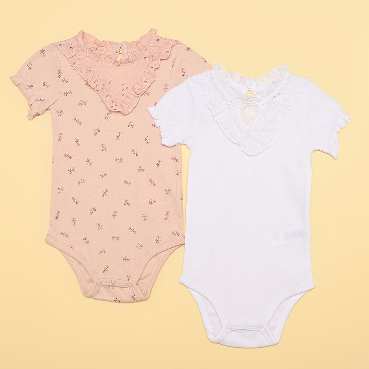 YAMP - Bodies Bebé niña Pack de 2 unidades   Algodón Yamp