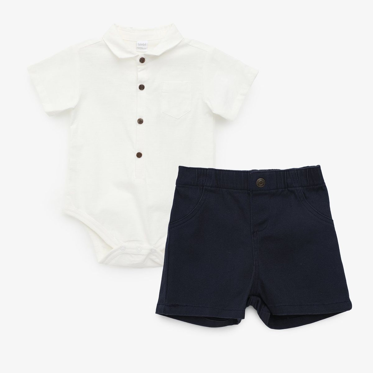 YAMP - Sets Body manga corta + Pantalón  para Bebé niño en Algodón Yamp