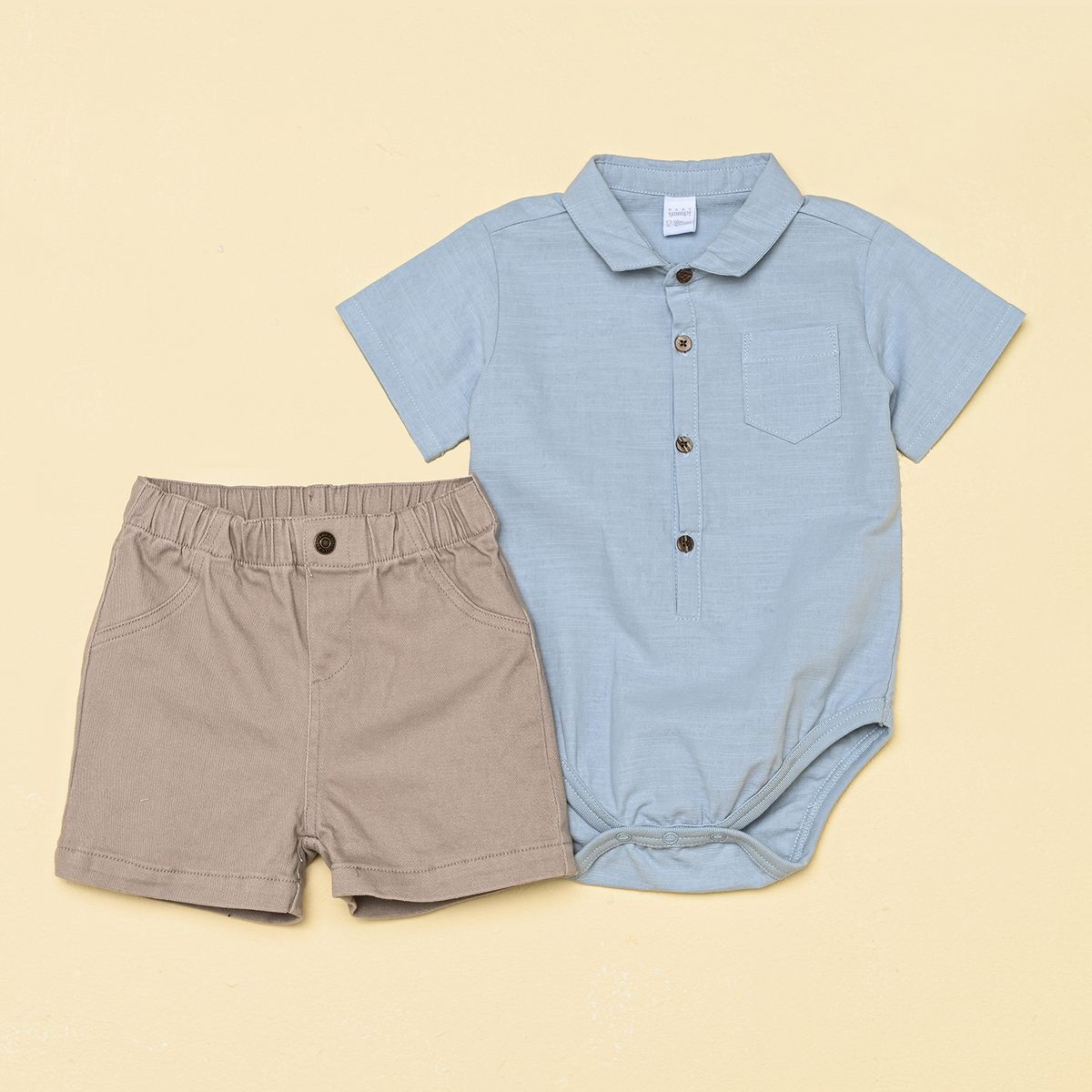 YAMP - Sets Body manga corta + Pantalón  para Bebé niño en Algodón Yamp