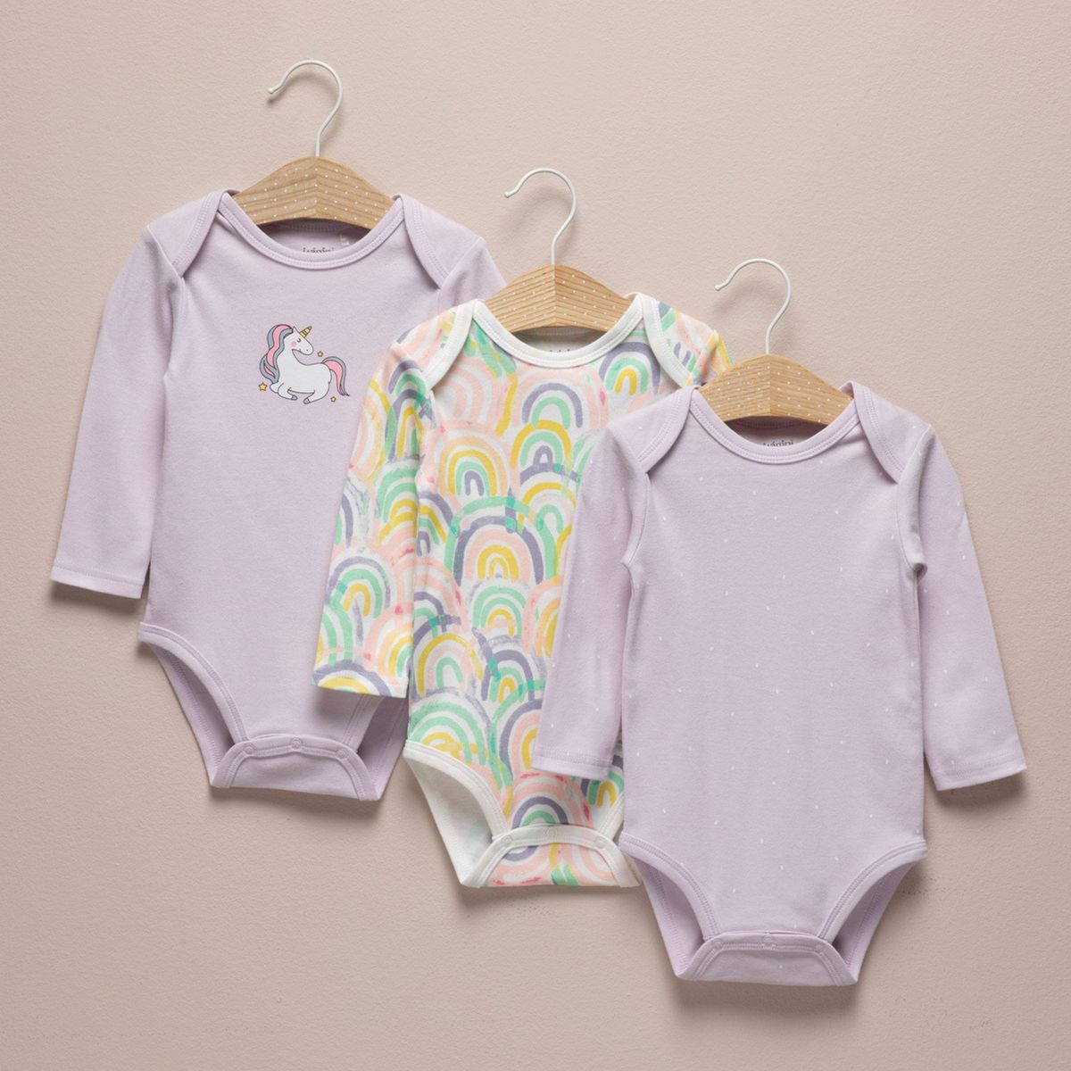 YAMP - Bodie Para Bebé niña Pack de 3 unidades Algodón Yamp