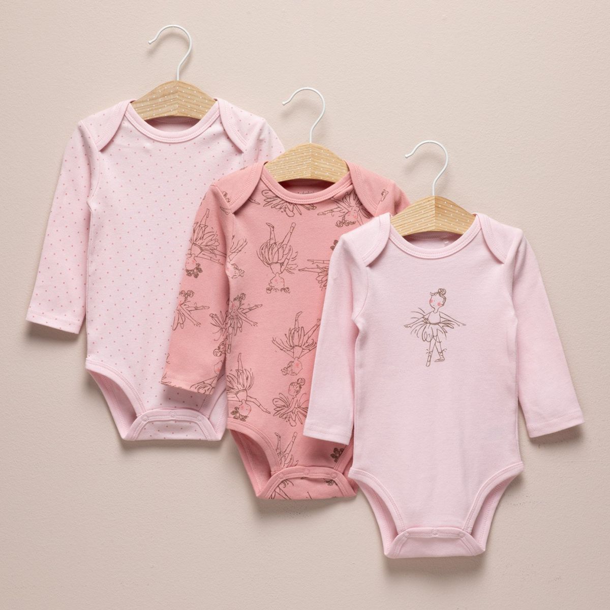 YAMP - Bodie Para Bebé niña Pack de 3 unidades Algodón Yamp