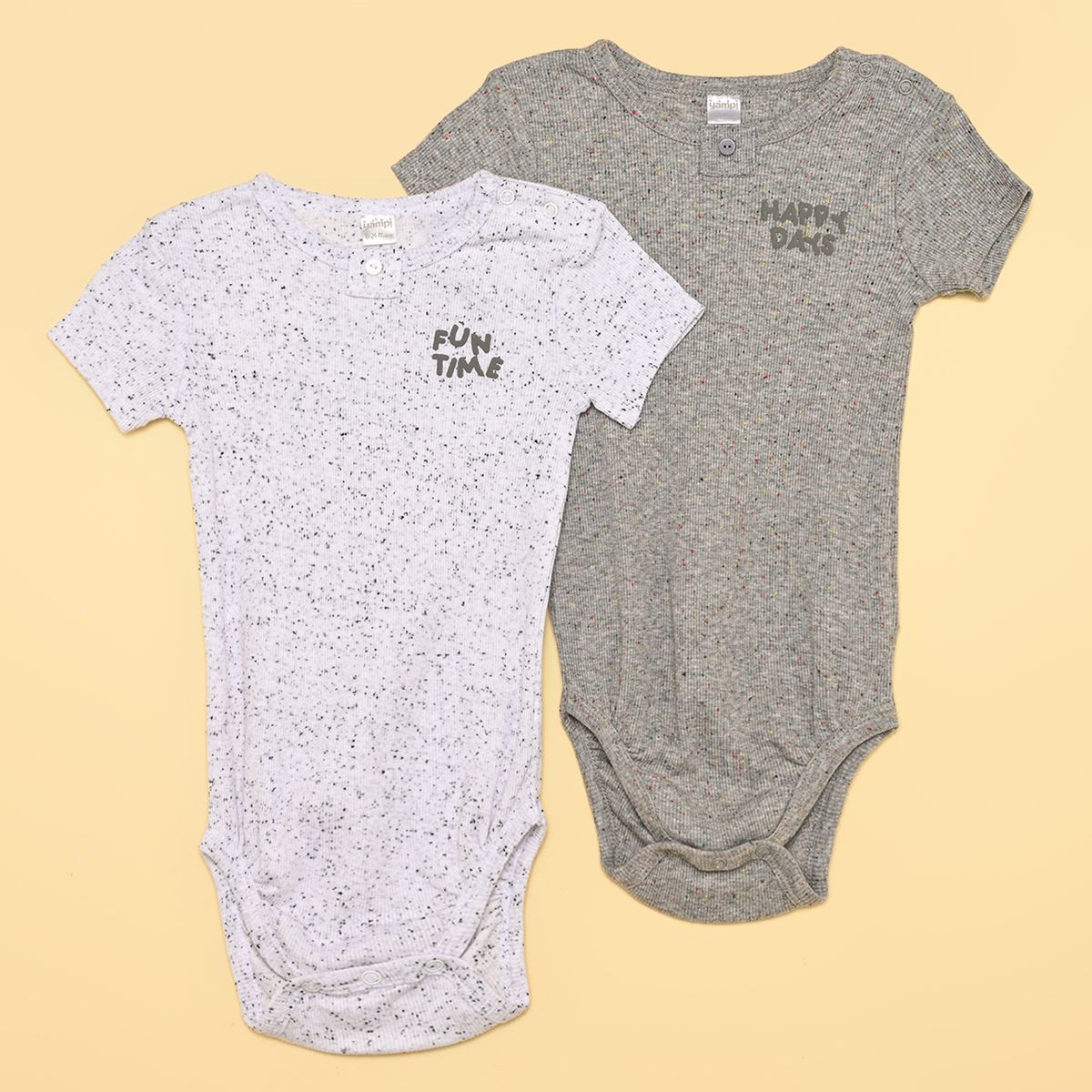 YAMP - Bodies Bebé niño Pack de 2 unidades   Algodón Yamp