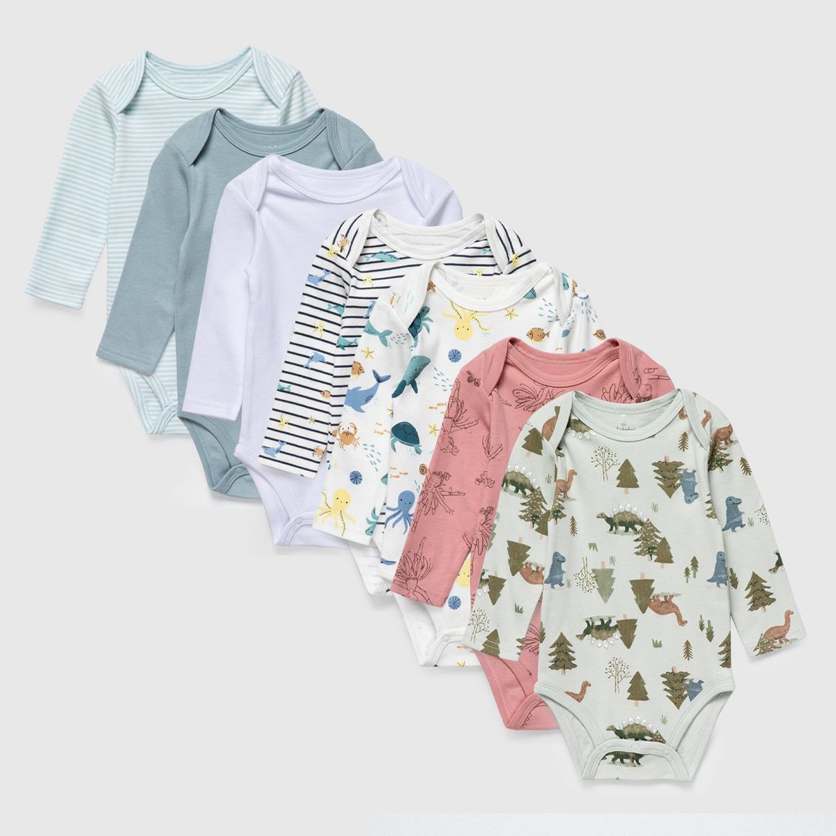 YAMP - Bodies Bebé niño Pack de 7 unidades  Algodón Yamp