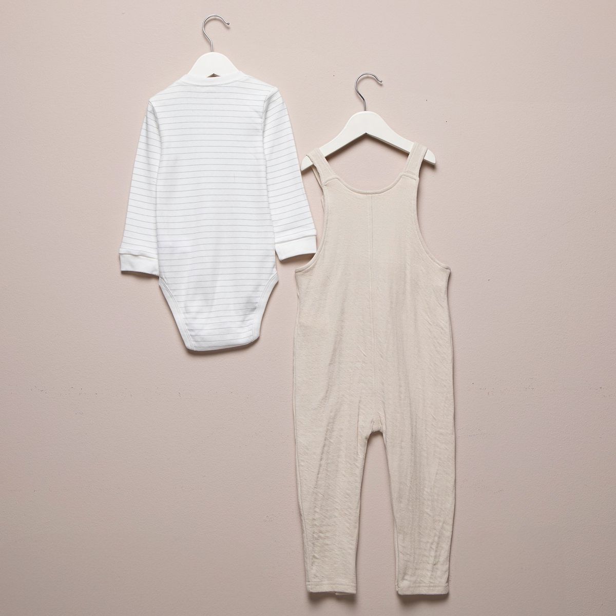 YAMP - Sets Jardinera + Body manga larga  para Bebé niño en Algodón Yamp