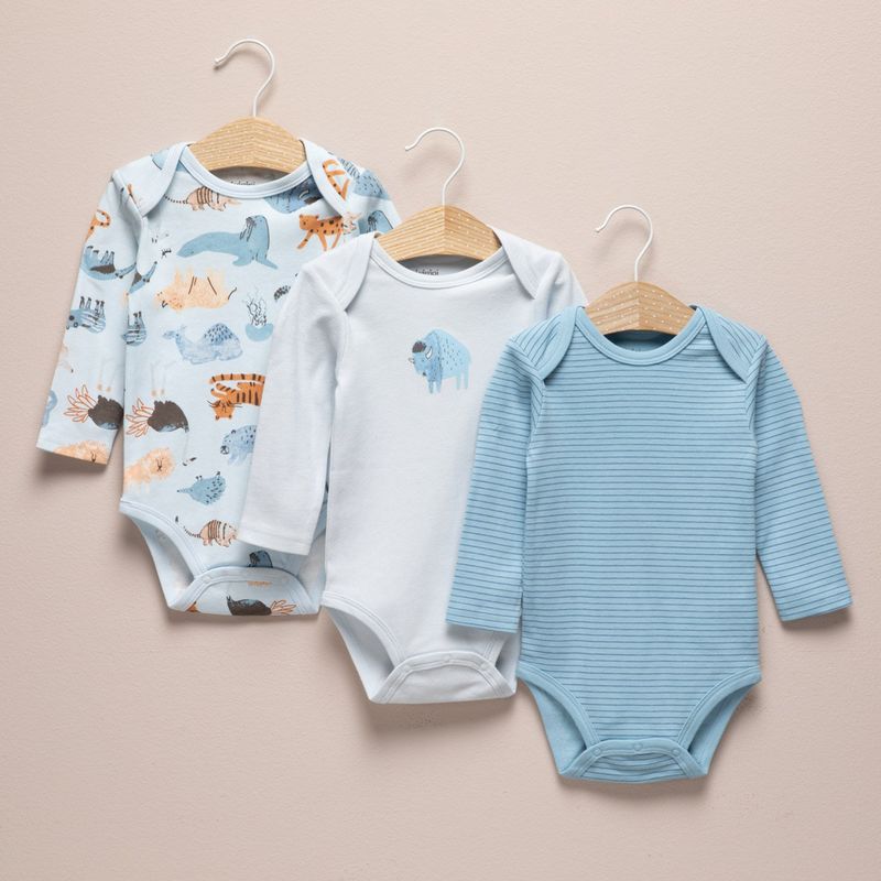YAMP - Bodie Para Bebé niño Pack de 3 unidades Algodón Yamp