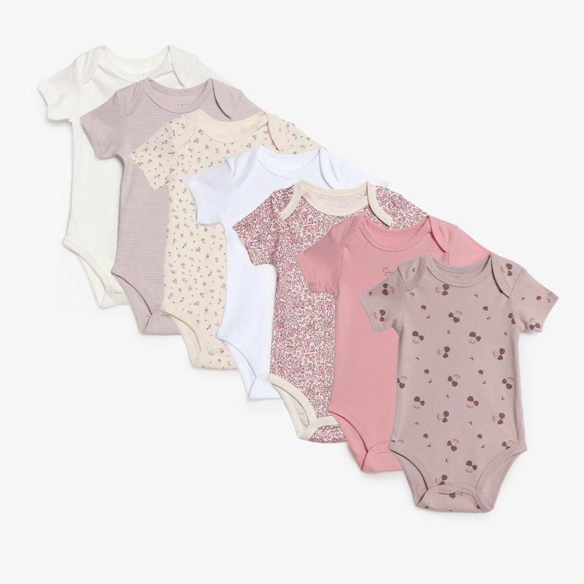 YAMP - Bodies Bebé niña Pack de 7 unidades   Algodón Yamp