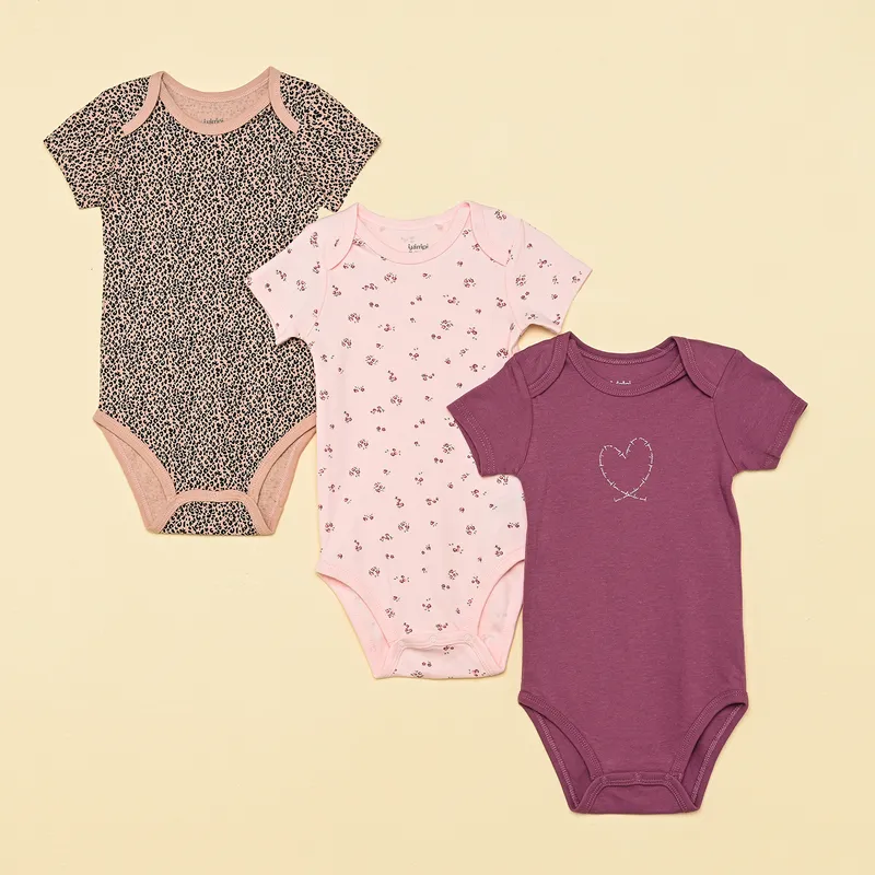 YAMP - Bodies Bebé niña Pack de 3 unidades   Algodón Yamp