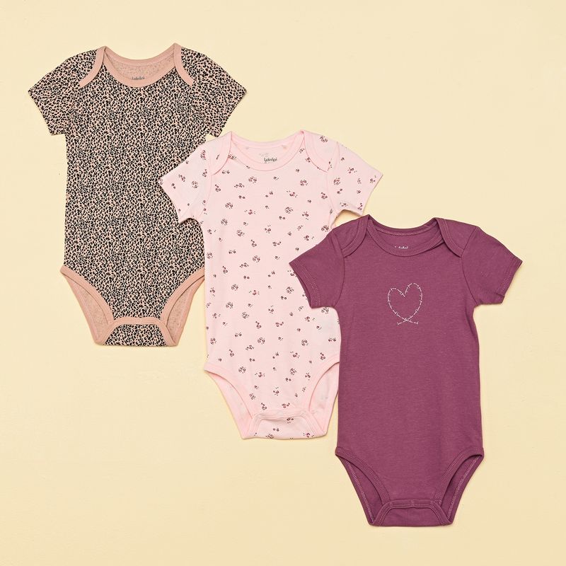 YAMP - Bodies Bebé niña Pack de 3 unidades   Algodón Yamp