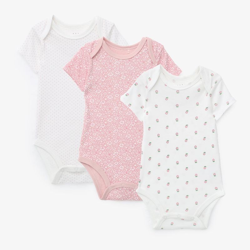 YAMP - Bodies Bebé niña Pack de 3 unidades   Algodón Yamp