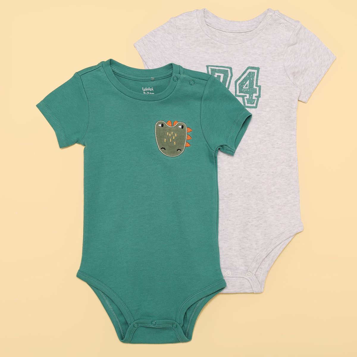 YAMP - Bodies Bebé niño Pack de 2 unidades   Algodón Yamp