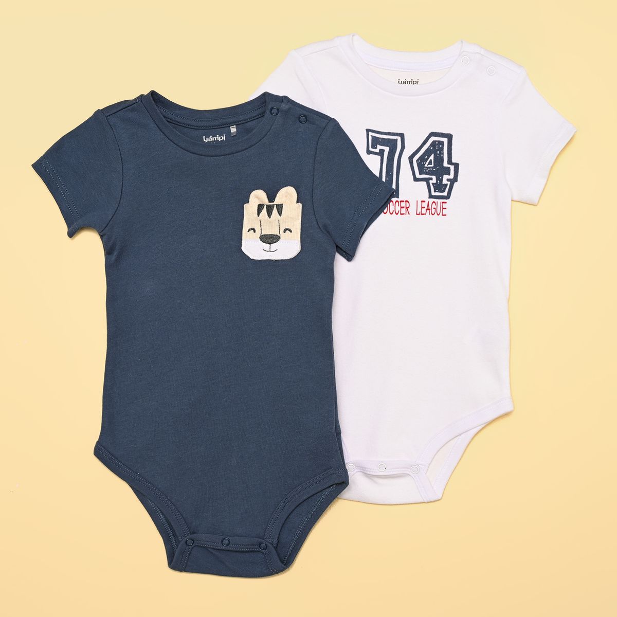 YAMP - Bodies Bebé niño Pack de 2 unidades   Algodón Yamp