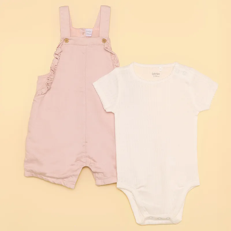 YAMP - Sets Enterizo + Body manga corta para Bebé niña en Algodón Yamp