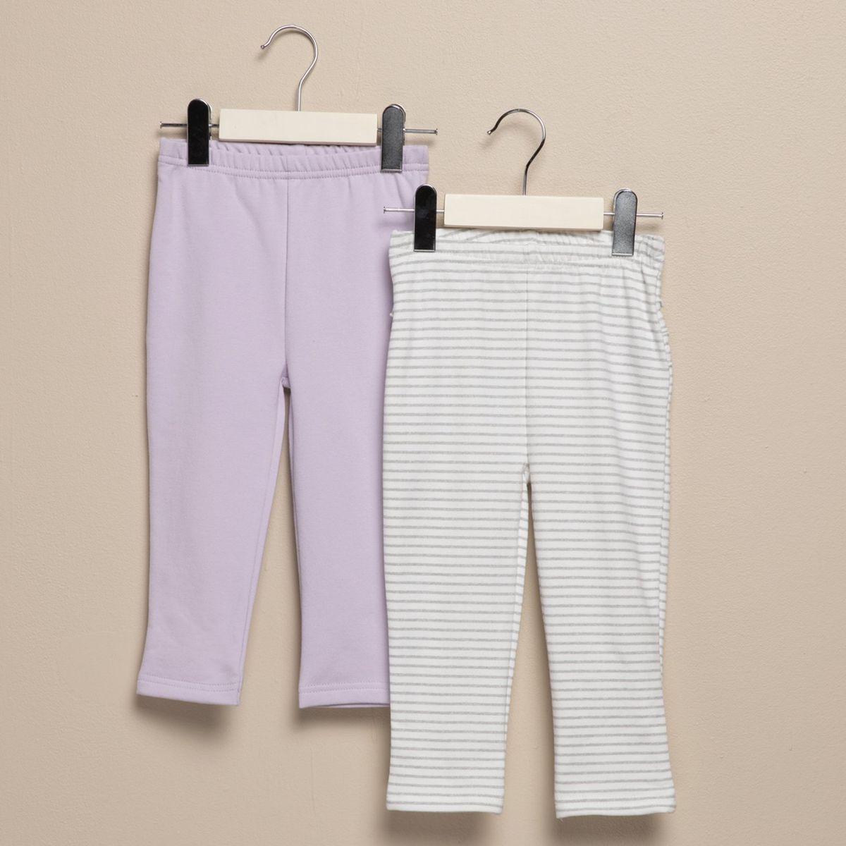 YAMP - Pantalones Bebé niña Pack de 2 unidades Cintura elásticada  Algodón Yamp