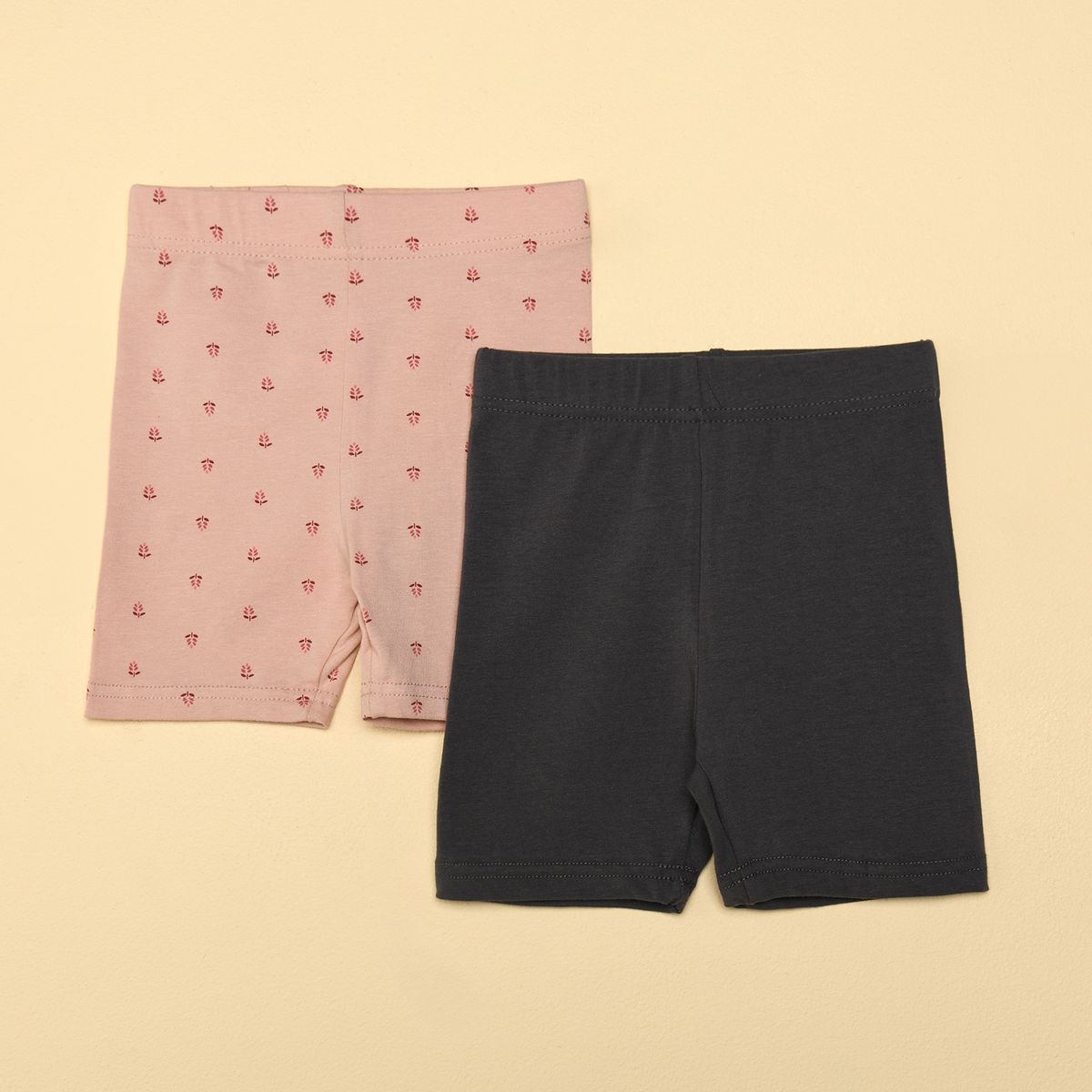 YAMP - Shorts Bebé niña Pack de 2 unidades con Cintura elásticada  Algodón Yamp