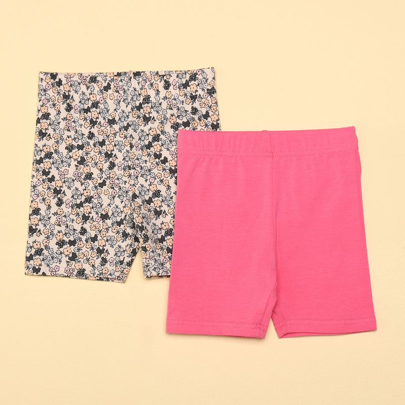 YAMP - Shorts Bebé niña Pack de 2 unidades con Cintura elásticada  Algodón Yamp