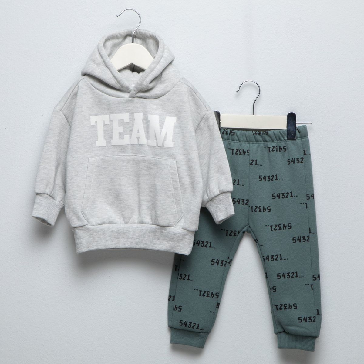 YAMP - Sets Saco con capucha + Jogger para Bebé niño en Algodón Yamp