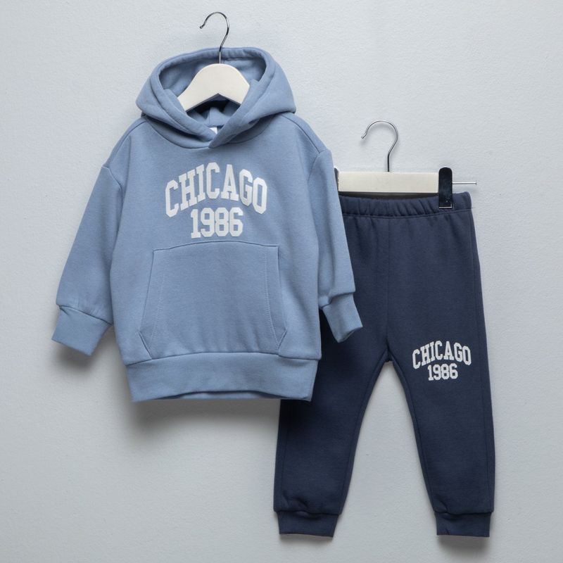 YAMP - Sets Saco con capucha + Jogger para Bebé niño en Algodón Yamp