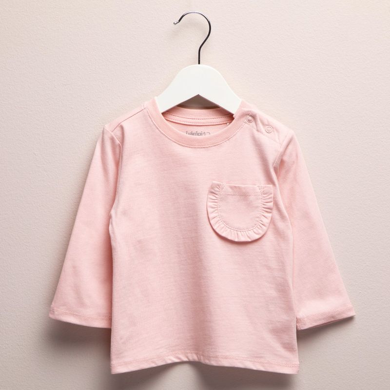 YAMP - Camiseta Bebé niña Manga larga Algodón Yamp