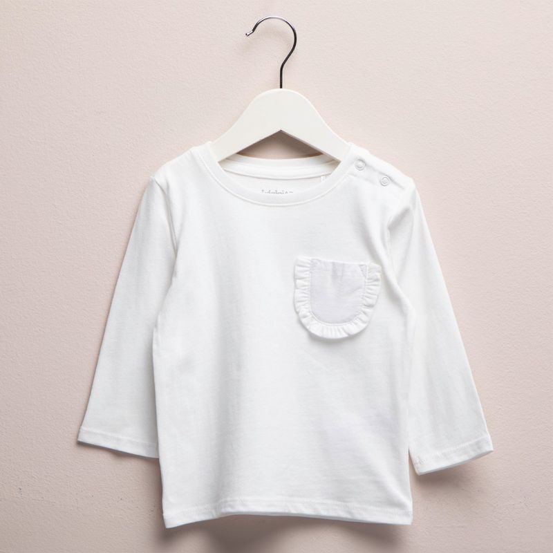 YAMP - Camiseta Bebé niña Manga larga Algodón Yamp